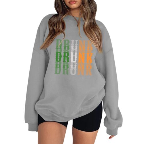 Women's Casual Fashion Valentine's Day Print Long Sleeve O-Neck Sweatshirts - Picture 5 of 39