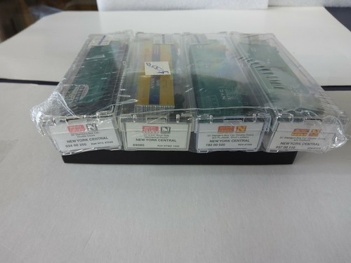 N SCALES MICRO TRAINS 4 PACK 50 FOOT BOX CAR NEW YORK CENTRAL - Picture 2 of 2