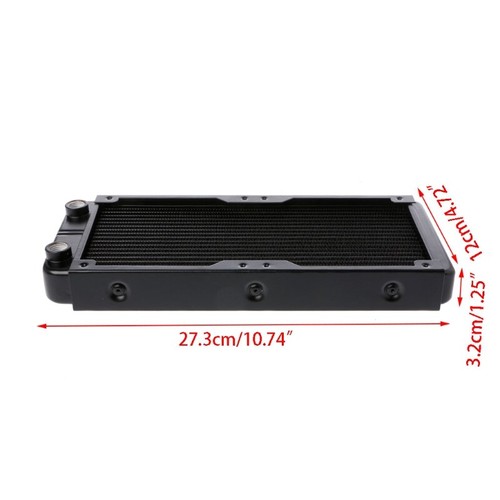 Water Cooler Aluminum Radiator 240mm For Computer 2 Fans CPU Cooler Heat Sink - Afbeelding 6 van 8