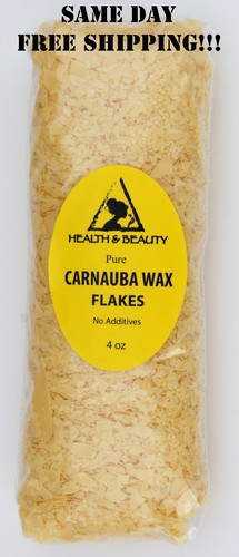 CARNAUBA WAX - T1 ORGANIC BRAZIL FLAKES by H&B Oils Center PREMIUM PURE 4 OZ - Picture 9 of 12