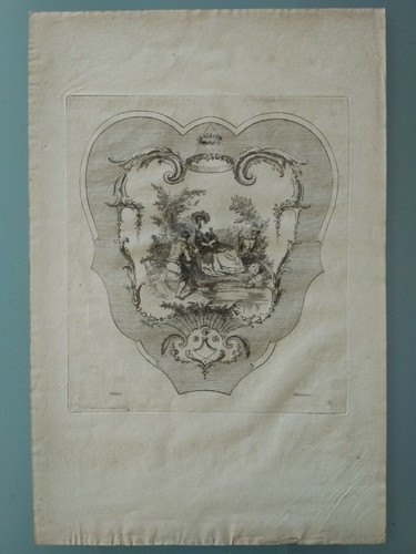 Péquègnot Auguste - incisione da Antoine Watteau - Foto 2 di 2
