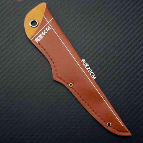 Custodia coltello da frutta cucina portatile pelle pu guaina custodia di sicurezza fondina campeggio - Foto 5 di 13