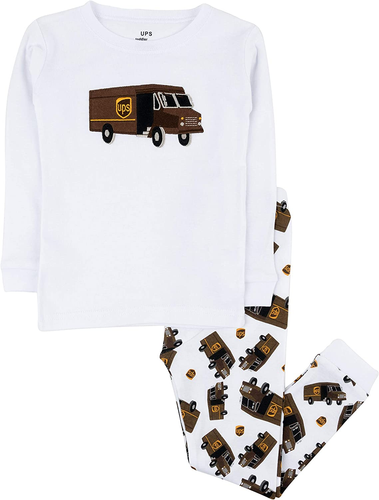UPS Truck Kids & Toddler Pajamas Boys Girls 2 Piece Pjs Set 100% Cotton Sleepwea - Picture 6 of 12