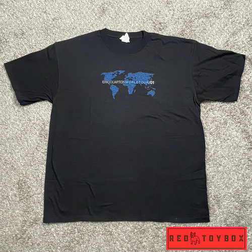 Vintage Eric Clapton Herren Shirt XL schwarz Winterland 2001 World Tour Band Tee