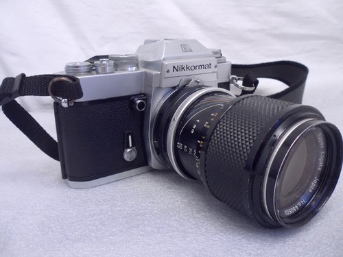 NIKON NIKKORMAT EL 35MM SLR FILM CAMERA With Zoom-NIKKOR 1:35 f=43mm f=86mm LENS - Picture 2 of 11