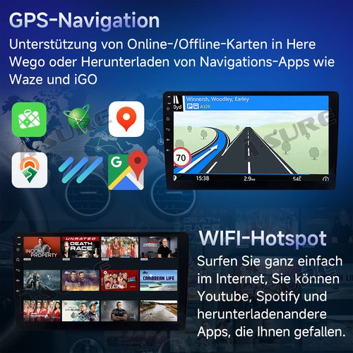 Für Mercedes Benz W639 W906 W169 Sprinter Android14 Navi 2+64G Autoradio CarPlay - Bild 8 von 15