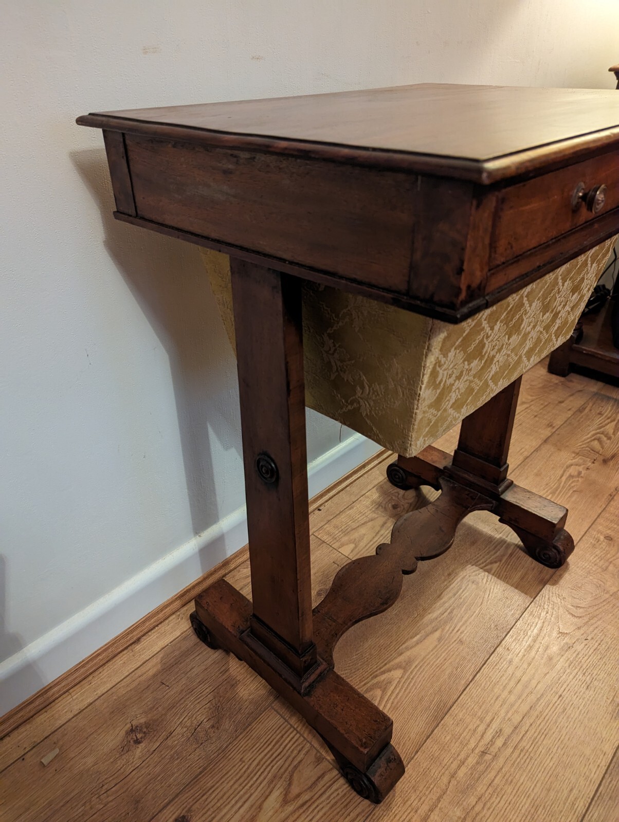 Antique Mahogany Sewing Table / Victorian Work Table eBay