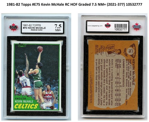1981-82 TOPPS #75 KEVIN MCHALE RC ROOKIE HOF GRADED 7.5 NM+ (2021-377) - Bild 4 von 5