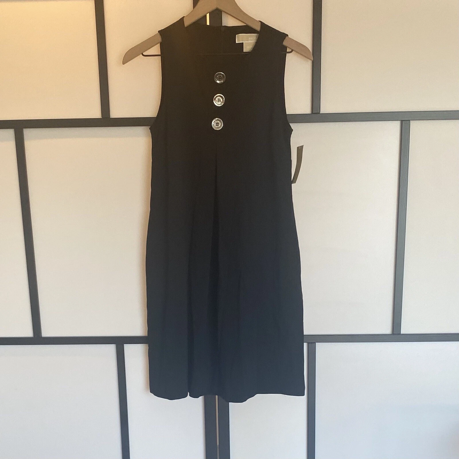 Abito Michael Kors taglia small senza maniche classico nero. Minimalista casual da ufficio