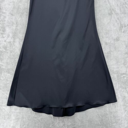 JS Collections Skirt Womens 8 A Line Long Length Evening Event Sateen Back Zip - Picture 4 of 10