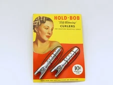 Vintage Hold Bob Self Fastening Curlers NEW in Package 40s Hair Retro Styling lg