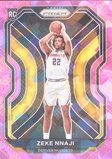 2020-21 Panini Prizm Basketball Base #266: Zeke Nnaji Pink Ice