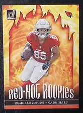 2021 Panini Donruss Rondale Moore Red-Hot Rookies Rookie Card Arizona Cardinals 