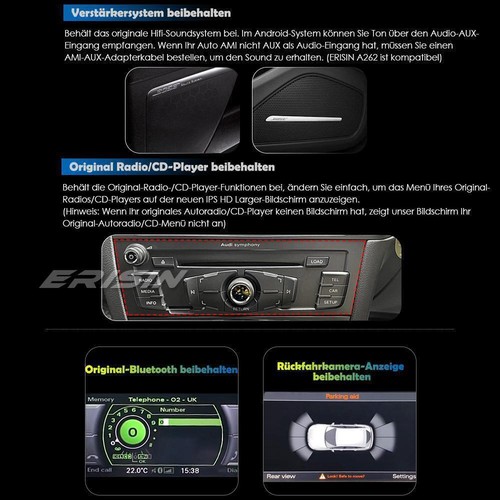 12.3" 8-Kern 8GB+128GB IPS Android 13 GPS Autoradio CarPlay DAB+DSP für Audi Q5 - Bild 5 von 19