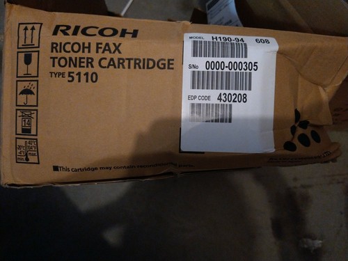 Genuine Ricoh 430452 430208 H191-83 Type 5110 Toner Cartridge no box - Picture 6 of 6