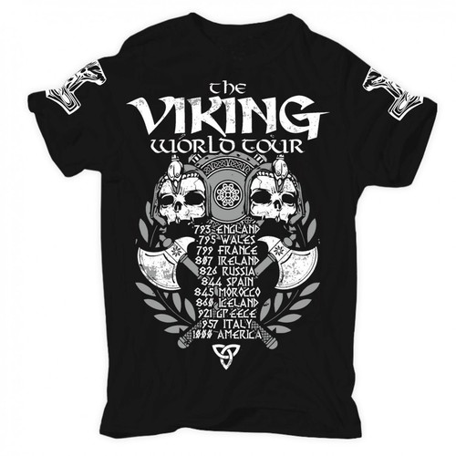 Viking World Tour T shirt Men Viking 