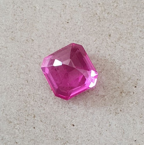 3.36 Ct Flawless Tanzania Pink Spinel Square Cut AAA Quality Loose Gems 8x7.9 MM - Picture 8 of 8