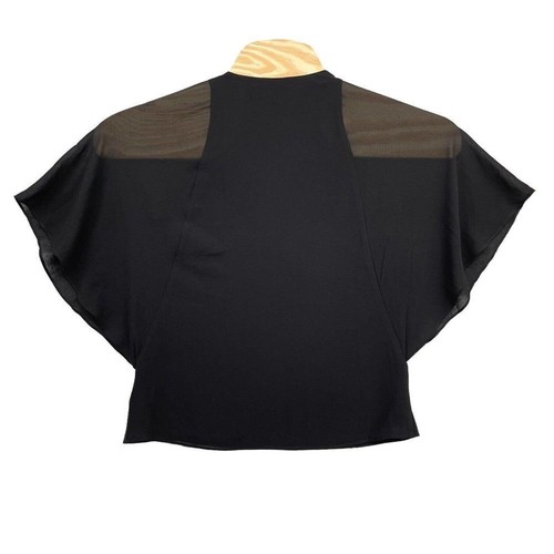 Blusa para mujer Naked Zebra pequeña negra transparente - Imagen 2 de 5