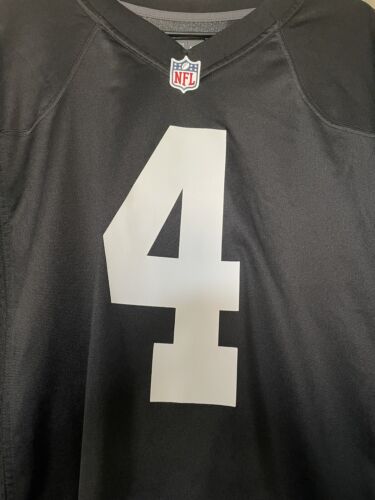 NIKE Las Vegas Raiders Derek Carr BLACK NFL Jersey Men’s XXL - Picture 3 of 7