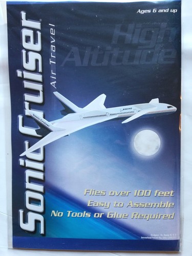 Boeing Sonic Cruiser Authentic Model Glider Kit Realistic Decal No Tool Construt