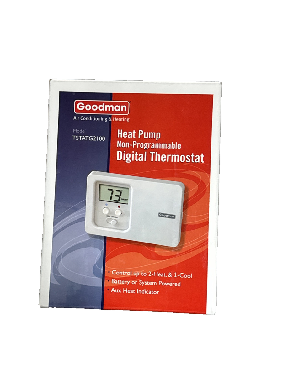 Goodman TSTATG2100 Heat Pump NON-PROGRAMMABLE Digital Thermostat