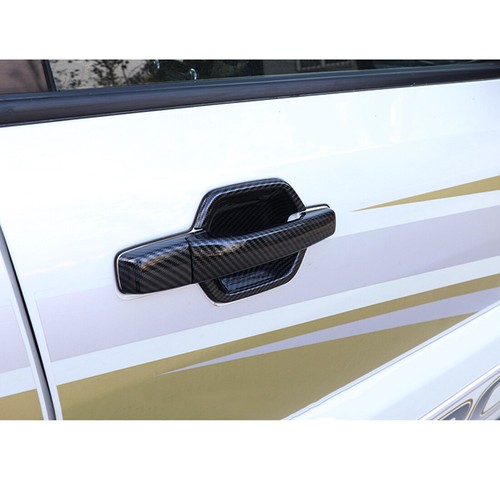 Carbon fiber color Outer Door Handle Bowl Fit For Mitsubishi Pajero 2007-2020 - Foto 7 di 9