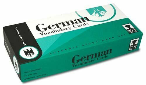 German Vocabulary Cards by Visual Education - Picture 1 of 1