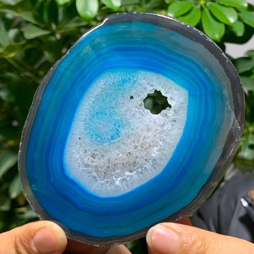 104G Natural Beautiful Agate Geode Druzy Slice ExtraLarge Gemstone - Picture 11 of 14