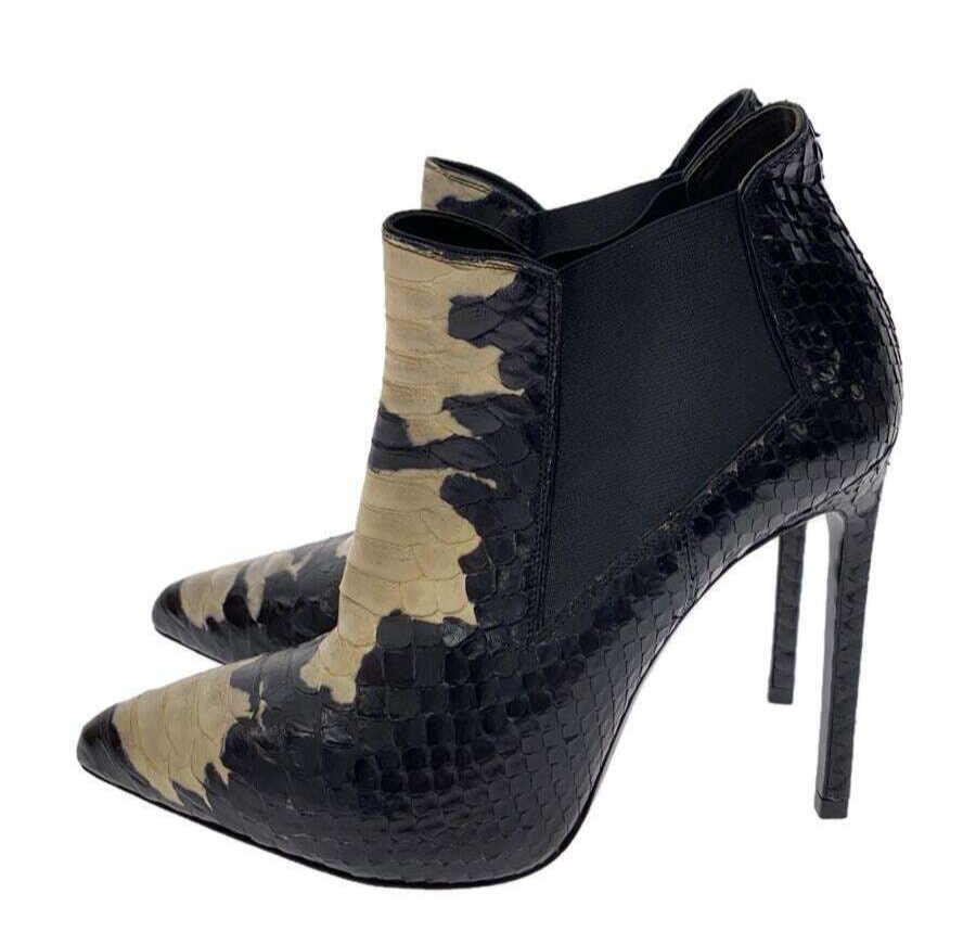 Stivaletti décolleté Saint Laurent donna punta in pelle neri taglia 36 5