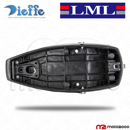 SEDILE SELLA NERA DIEFFE PELLE SINTETICA TIPO ORIGINALE LML STAR 125 150 200 4T - Foto 4 di 7