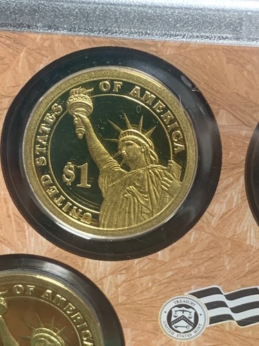 2009 S & 2010 S US Mint Gold Presidential $1 Coin Proof Set. No COA Or Box - Picture 16 of 24