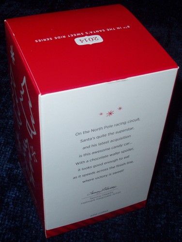 2014 Hallmark SANTA'S SWEET RIDE Race Car #8 Series Keepsake Ornament - Picture 4 of 5