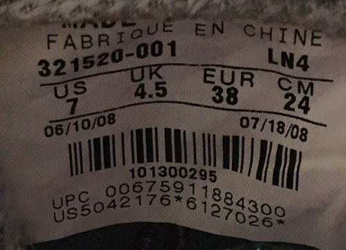 Zapatos para mujer Nike Air Miler Walk+ gris blanco 321520-001 talla 7 0103 - Imagen 9 de 9