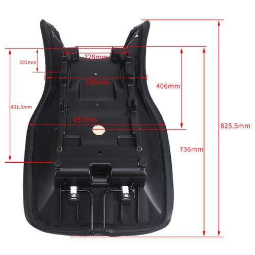 for Polaris Sportsman 450 2006-2007 Hawkeye 400 2x4 2011-14 Complete Seat Black - Picture 7 of 13