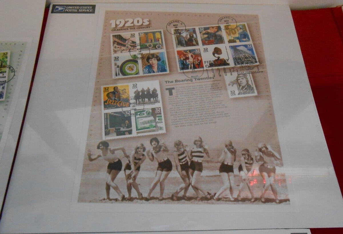 CELEBRATE THE CENTURY COLLECTION STAMPS SET OF 10 SEALED SHEETS