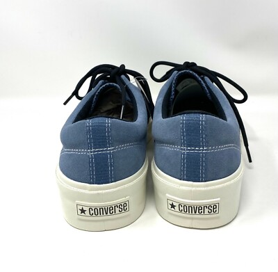 Converse CONS Nubuck Skid Grip Low Top Logo Lakeside Blue Mens
