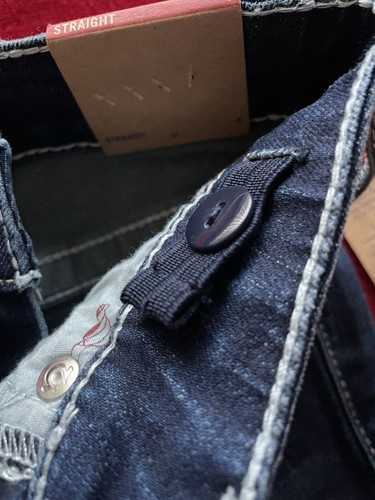 NWT True Religion Boy's GENO Slim Adjustable Waist Straight Blue Denim Jeans 4 - Picture 7 of 11