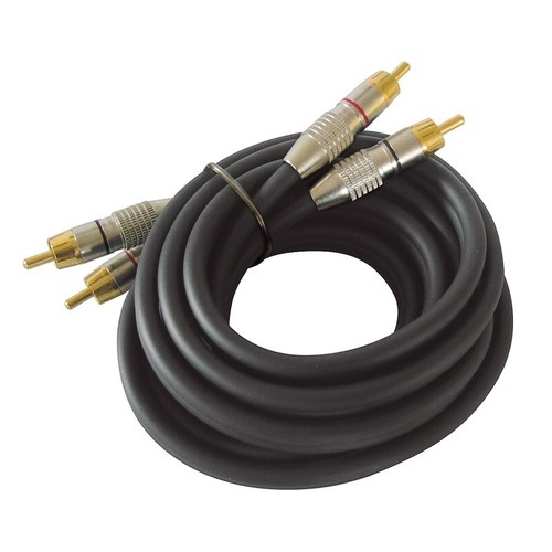 Rca Cable 0,5 M Black 2x Cinch High Class Cinch Cable 250011-0001 - 第 1/2 張圖片