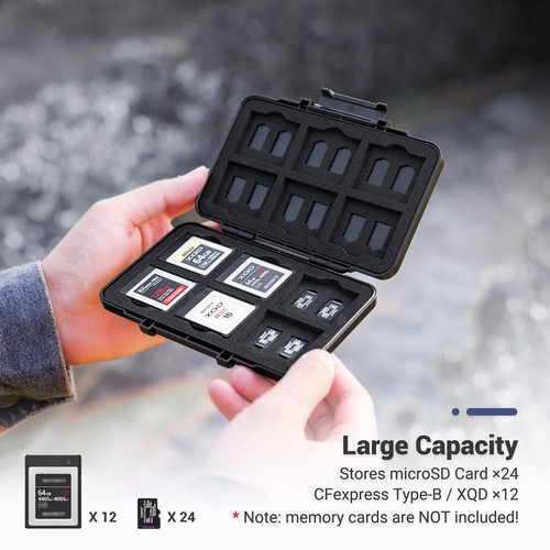 Étui carte mémoire 36 emplacements pour 24 TF Micro SD & 12 CFexpress Type-B pour Nikon Z8 Z9 - Photo 4 sur 13