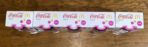 COCA COLA UPSIDE DOWN Glasses Set Of 5 Pink - 340ml - Picture 2 of 6