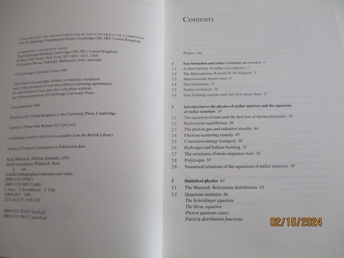 Advanced Stellar Astrophysics, 1998. William K. Rose. Cambridge Univ. - Bild 5 von 12