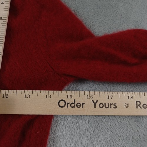 White Warren Sweater Womens Small Red Cashmere Turtleneck Pullover Preppy - Picture 8 of 8