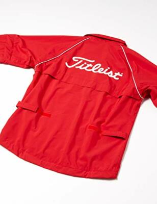 Titleist Golf Stratch Rain Wear Jacket & Pants Red Size M TSMR1592