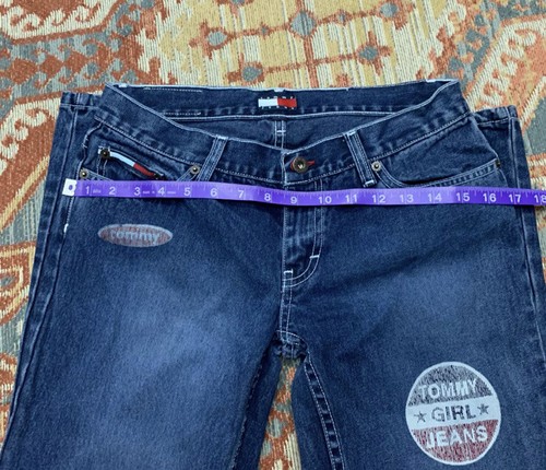 Tommy Hilfiger Jeans Low Rise Vintage Patch Y2K 28 - Picture 7 of 8