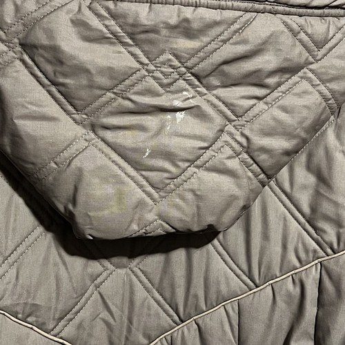 Vintage 70s Saxton Hall Tan Long Puffer Trenchcoat Quilted Retro Gr. L Korea - Bild 6 von 9