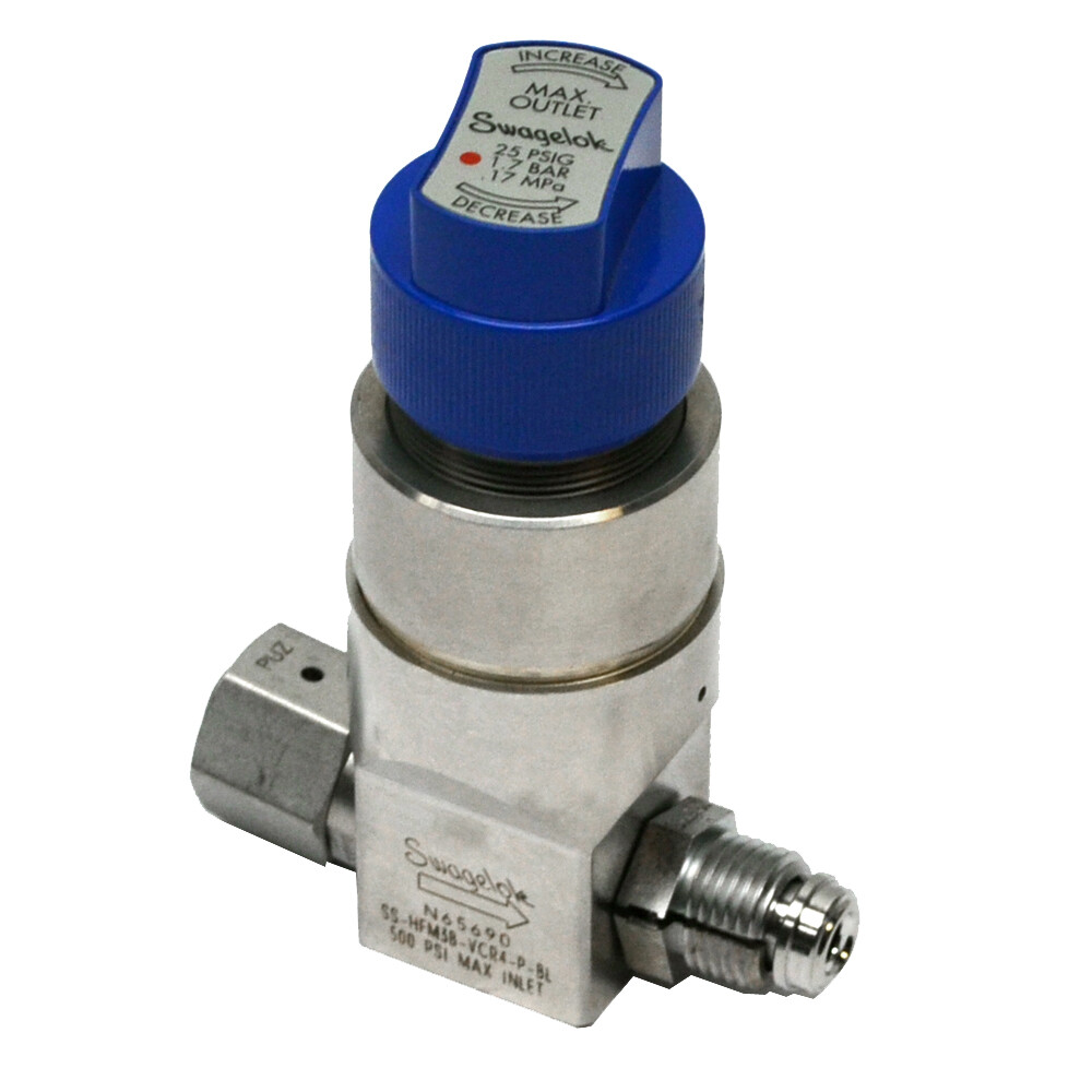Swagelok SSHFM3BVCR4PBL Inline 316L VIMVAR SS Pressure Regulator 1