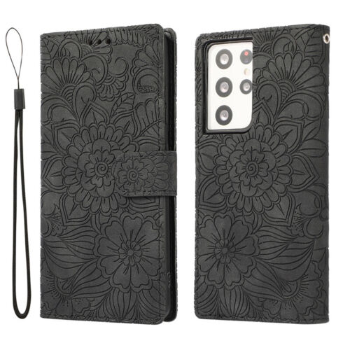For Samsung S25 S24 S23 S22 S21/S20 FE Ultra Plus Wallet Case Leather Flip Cover - Picture 11 of 34