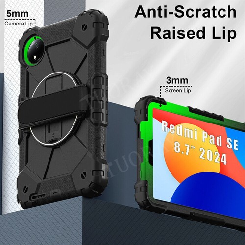 Heavy Duty Hard Stand Protective Cover Case For Xiaomi Redmi Pad SE 8.7" 2024 - Afbeelding 26 van 113