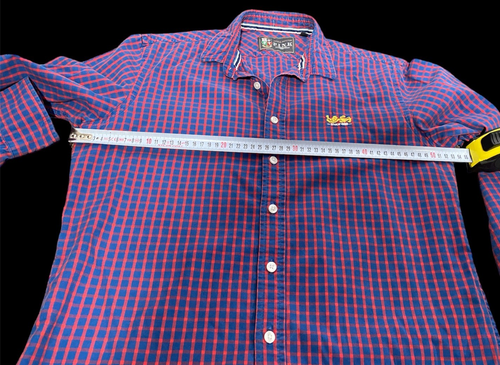 Thomas Pink Shirt Men Medium Check Long Sleeve Button up Size M - Picture 16 of 18