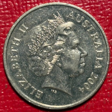 HIGH GRADE XF/AU 2004 AUSTRALIA DUCK-BILLED PLATYPUS 20 TWENTY CENT COIN-MAY329